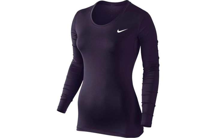 Nike Nike T Shirts Women's Purple Crew Neck Moderate Straight Fit