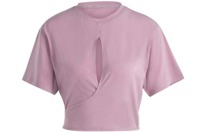 Adidas Adidas T Shirts Women's Pink Crew Neck Moderate Other