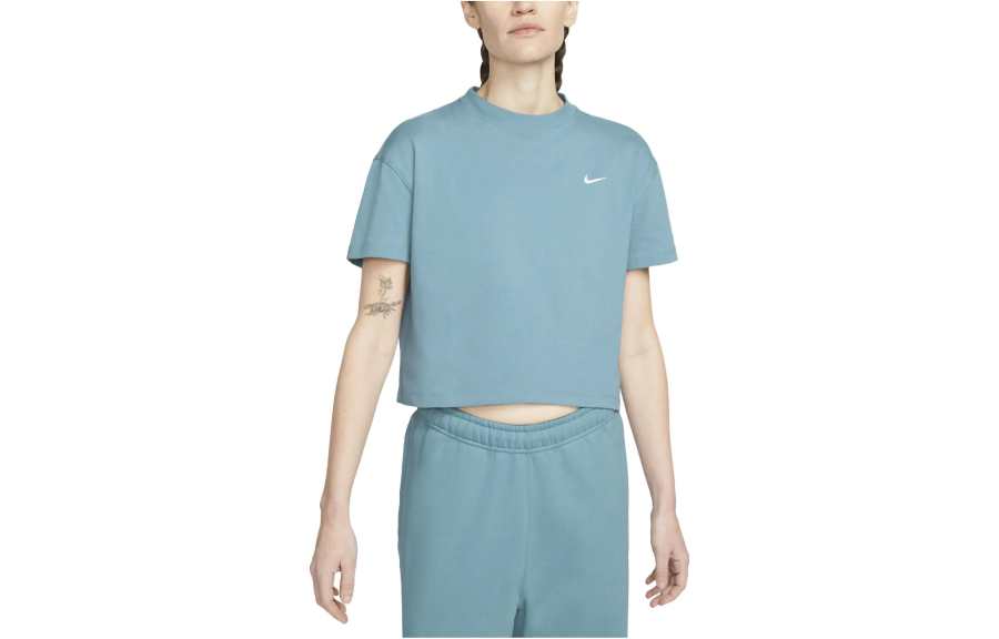 Nike Nike T Shirts Women's Blue Crew Neck Moderate Other