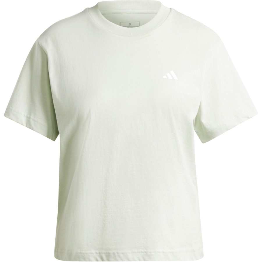 Adidas Adidas Women's Essentials Small Logo T Shirt Linen Green