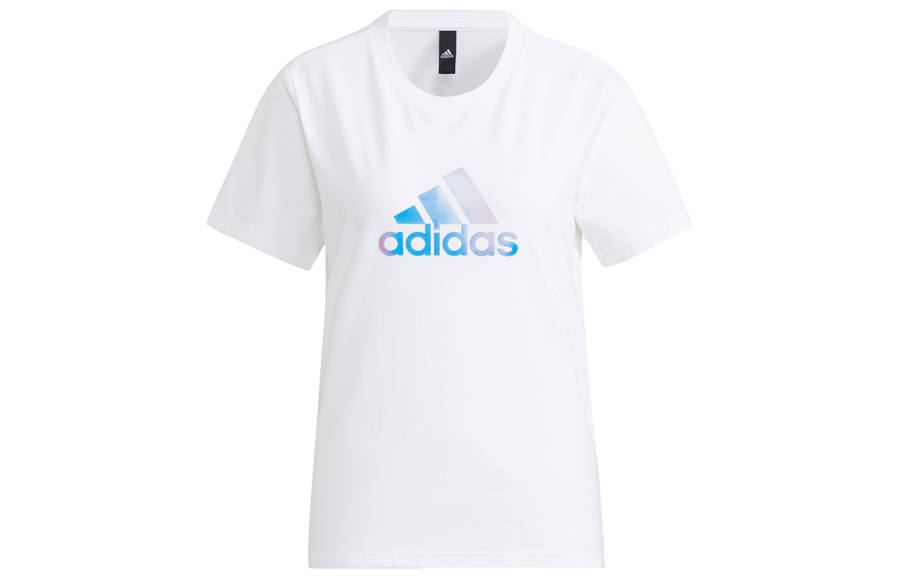 Adidas Adidas T Shirts Women's White Crew Neck Moderate Straight Fit