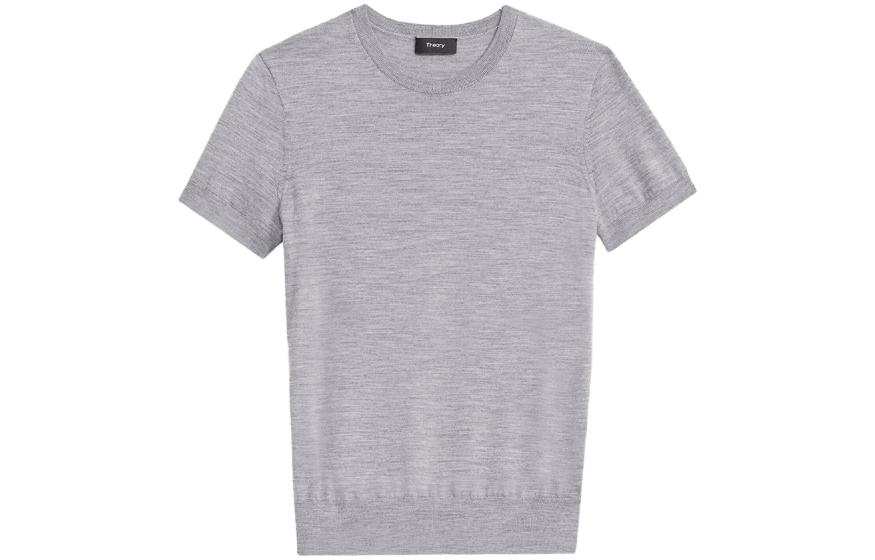 THEORY Theory short sleeve knitted top