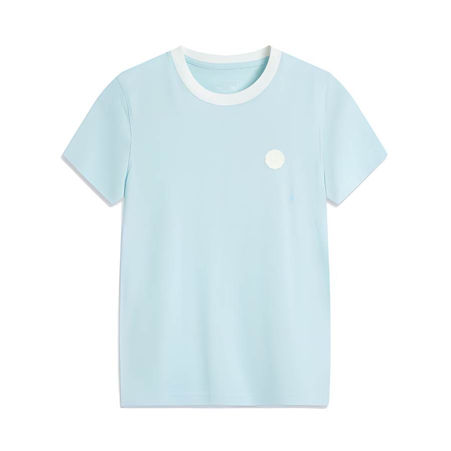 Li-Ning Li Ning Sports Life Collection T Shirt Women's Light Sky Blue