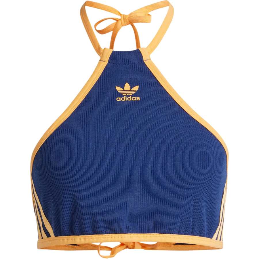 Adidas Originals Adidas logo-print halterneck crop top