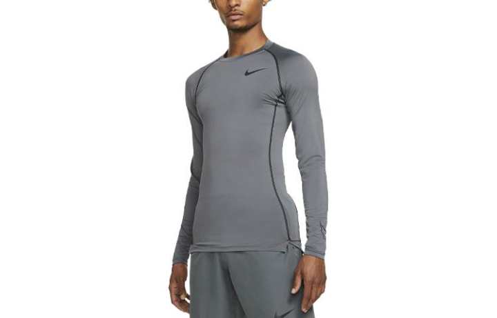 Nike Nike Pro Dri FIT Workout Clothing Men's Gray