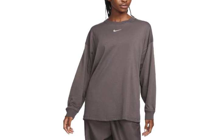 Nike Nike Drop Shoulder Sleeve T Shirt Women's Medium Gray