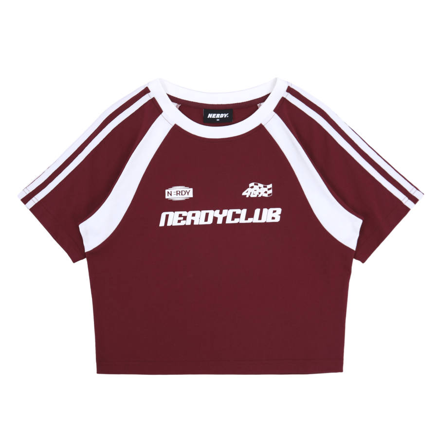 Nerdy T Shirts Women's Dark Red Crew Neck Moderate Straight Fit