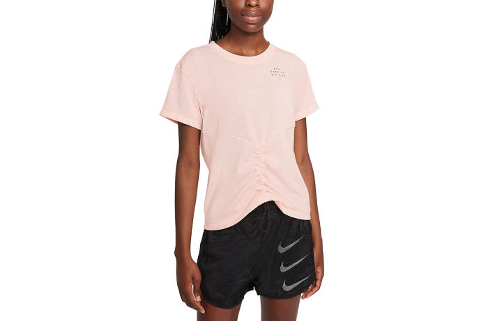 Nike Nike Set in Sleeve Running T Shirt Women's Coral