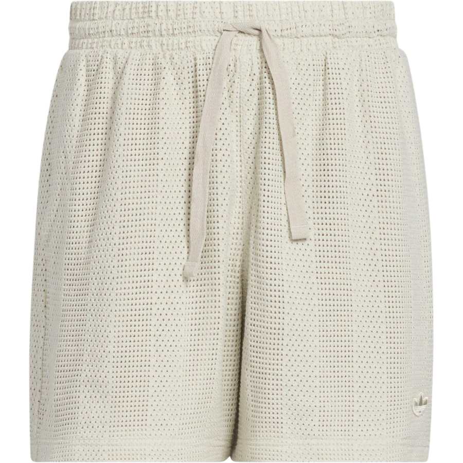 Adidas Originals KNIT Sports Shorts Unisex Light Sesame Gray/Wonder White