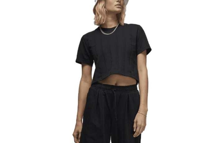 Jordan Jordan Flight T Shirts Women's Black Crew Neck Moderate