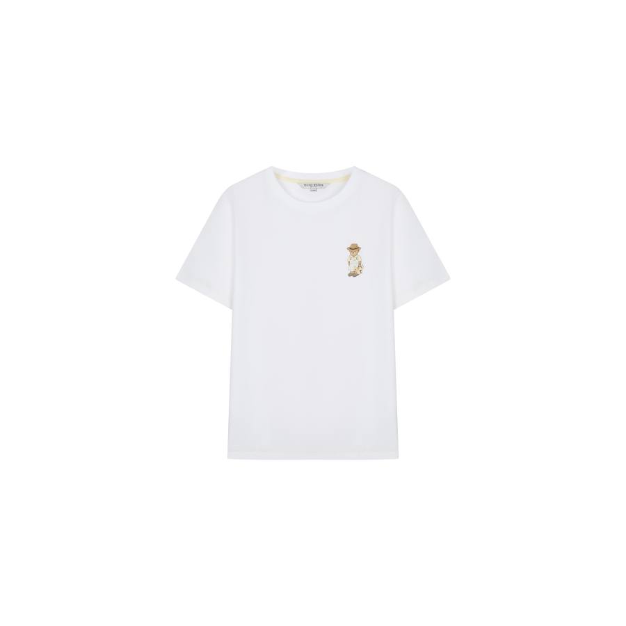 Teenie Weenie T Shirts Women's Crew Neck Moderate Straight Fit