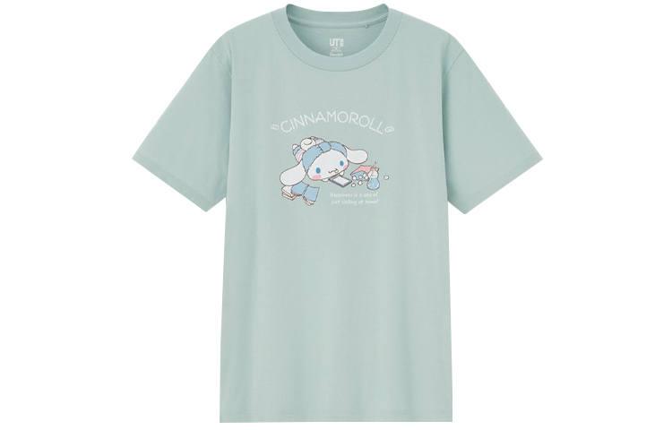 UNIQLO x Sanrio Regular T Shirt Women's Verdant Green