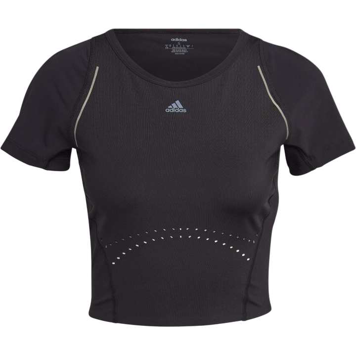 Adidas Adidas Crop Tops Women's Black Crew Neck Moderate