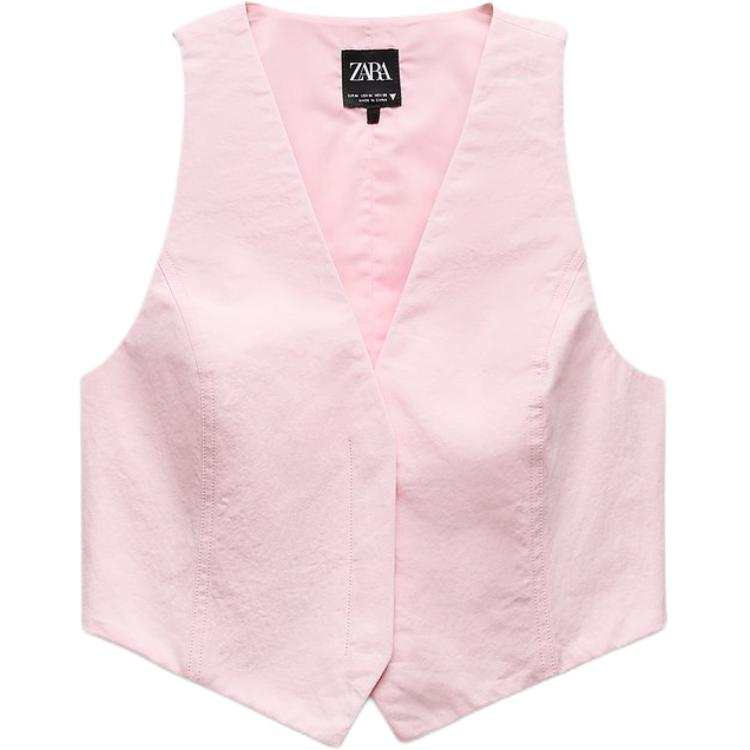 ZARA Trf Tank Tops Women's Pink