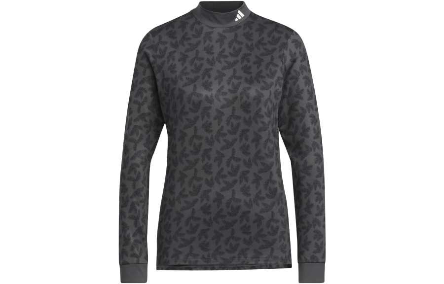 Adidas Adidas AEROREADY T Shirts Women's Dark Gray Half Turtleneck Moderate Straight Fit