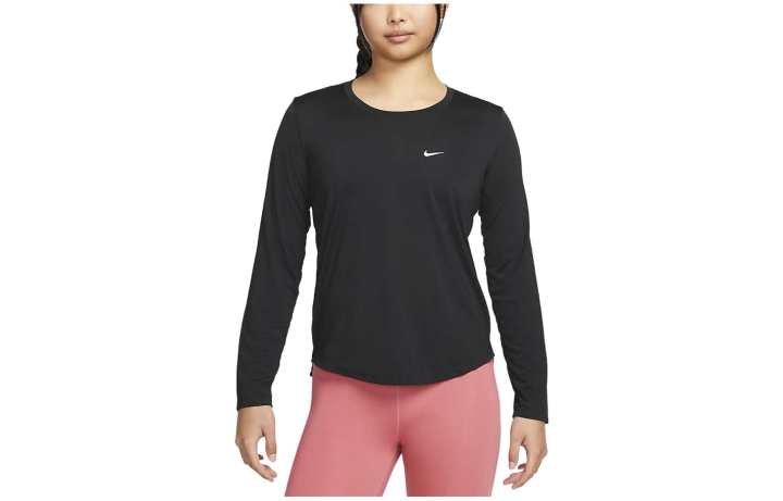 Nike Nike T Shirts Women's Black Crew Neck Moderate Straight Fit