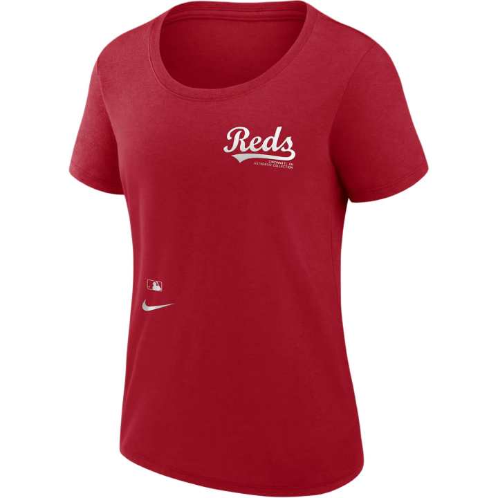 Nike Nike X MLB T Shirts Women's Red Crew Neck Moderate Straight Fit