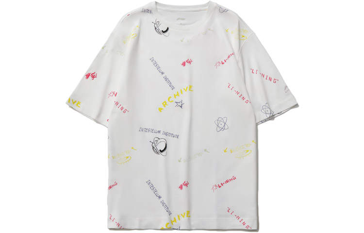 Li-Ning Li Ning Drop Shoulder Sleeve T Shirt Women's White