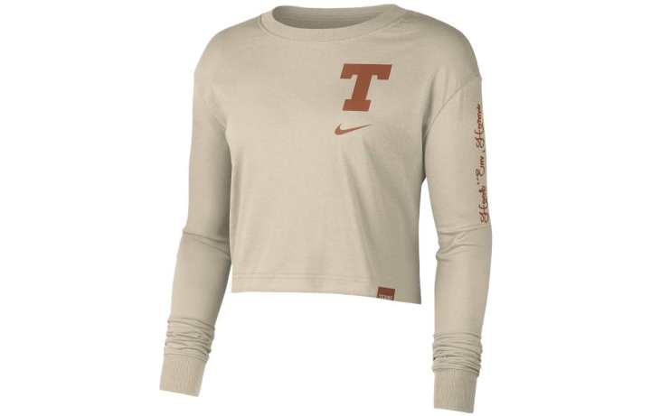 Nike Nike T Shirts Women's Khaki Crew Neck Moderate Other