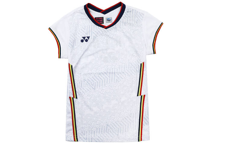 YONEX T Shirts Women's V Neck Moderate Straight Fit