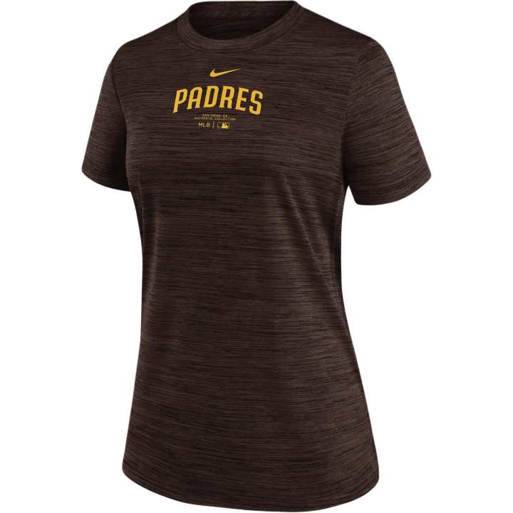 Nike Nike San Diego Padres Authentic Collection Practice Velocity Women's Nike Dri FIT Mlb T Shirt