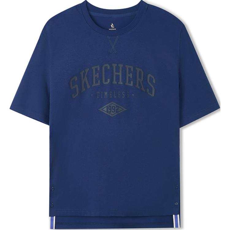 Skechers Sports Life Collection T Shirt Women's Medieval Blue