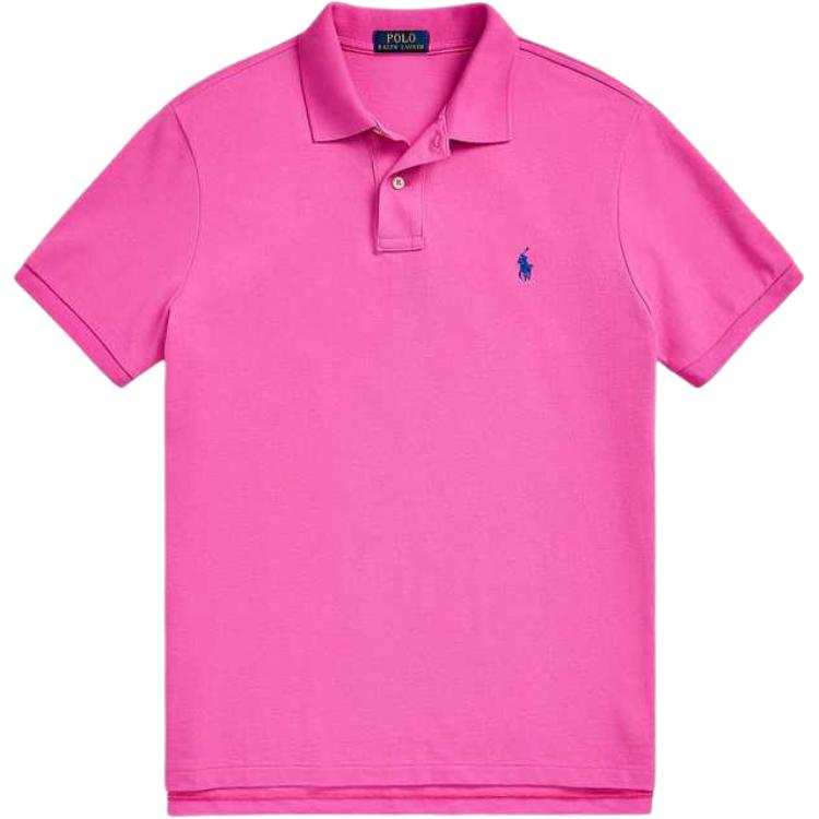 Polo Ralph Lauren SS25 Polo Shirt Custom Slim Fit Men's Fuchsia