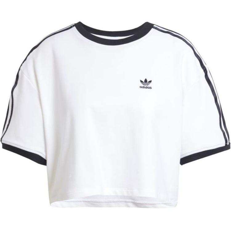 Adidas Originals Adicolor 3 Stripes Loose Crop Tee