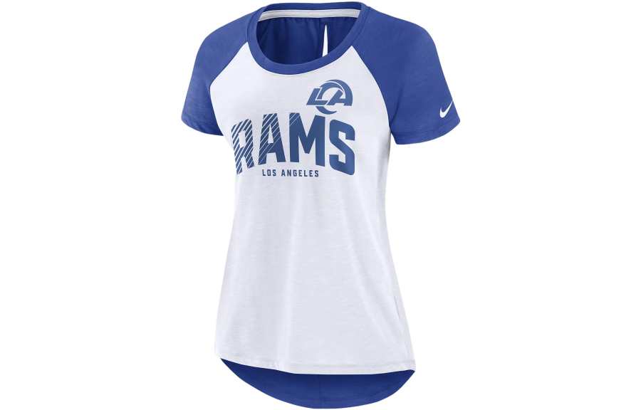 Nike Nike T Shirts Women's Blue Crew Neck Moderate Straight Fit