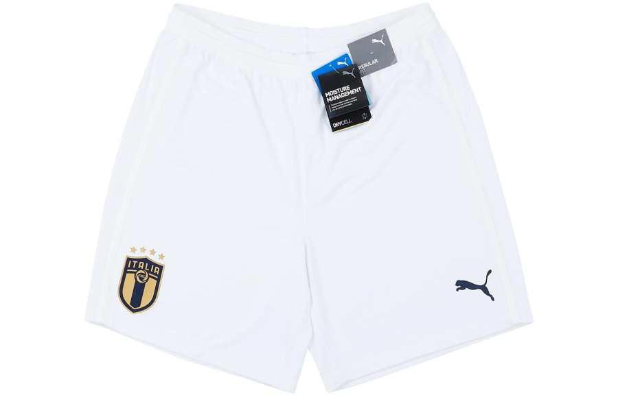 PUMA Soccer Bottoms Men's White Moderate Straight Fit Pants