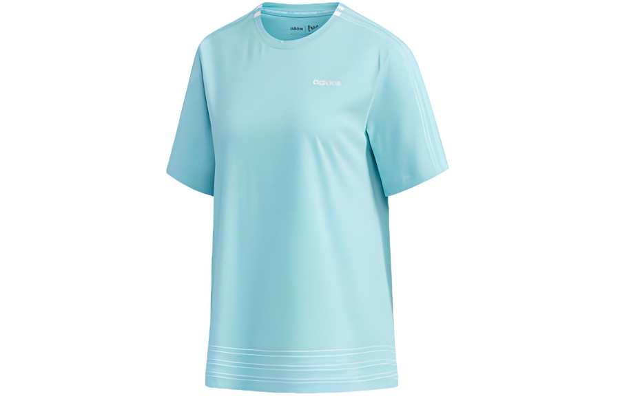 Adidas Neo Drop Shoulder Sleeve T Shirt Women's Blue