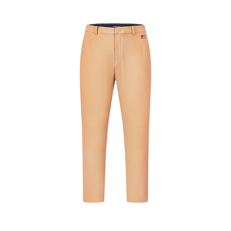 FILA Casual Pants Men's Dark Star Yellow Moderate Straight Fit Pants