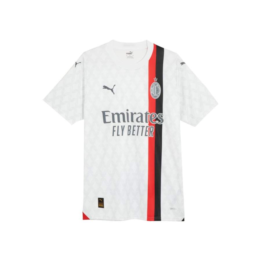 PUMA AC Beige Blue Soccer Jersey Men's White