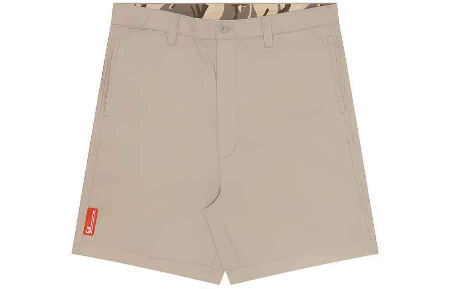 Aape ogo-appliqué cotton chino shorts
