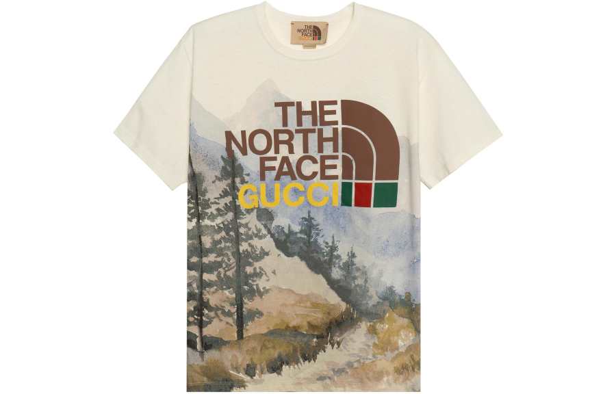 GUCCI X The North Face T Shirt 'Trail Print'