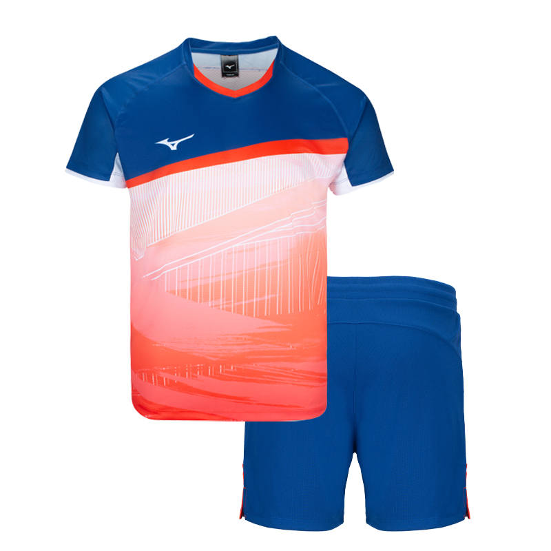 Mizuno Mizuno Badminton Jersey Set Unisex Orange Red