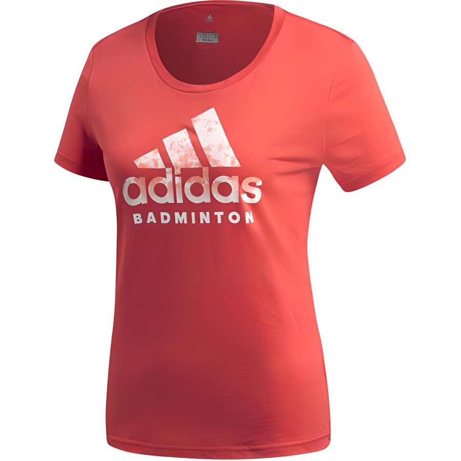 Adidas Adidas T Shirts Women's Orange Crew Neck Moderate Straight Fit