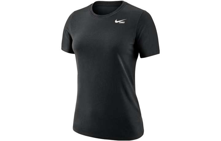 Nike Nike T Shirts Women's Black Crew Neck Moderate Straight Fit