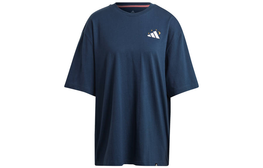 Adidas Adidas Drop Shoulder Sleeve T Shirt Women's Navy Blue