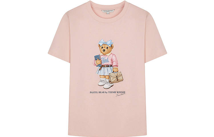 Teenie Weenie T Shirts Women's Crew Neck Moderate Straight Fit