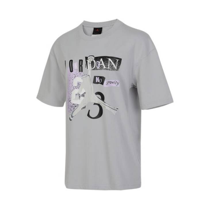 Jordan Jordan T Shirts Women's Gray Crew Neck Moderate Other
