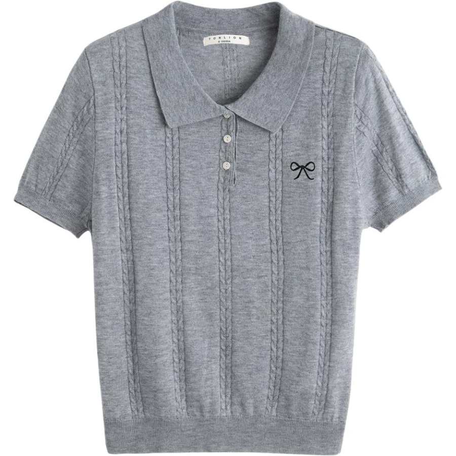 Tonlion T Shirt Women's Light Heather Gray