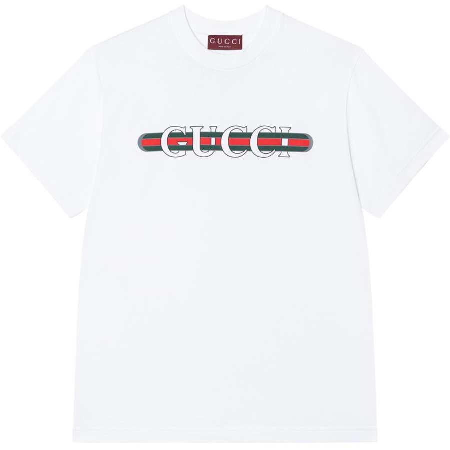 GUCCI Logo Printed Crewneck T-Shirt