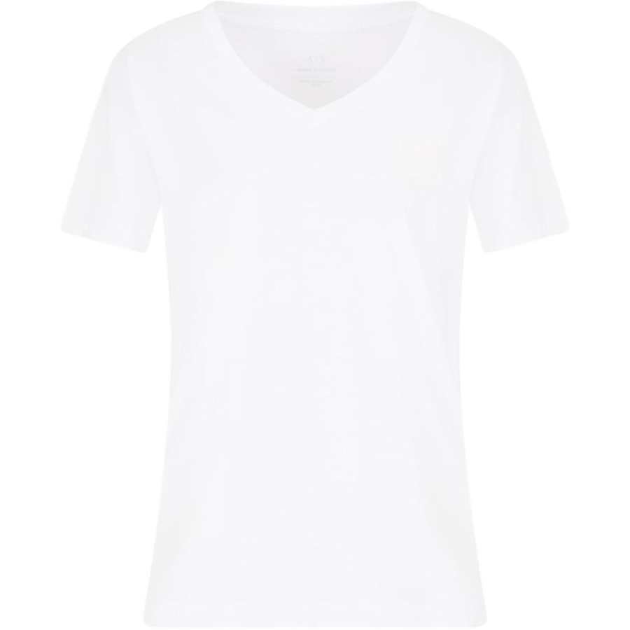 ARMANI EXCHANGE ARMANI EXCHANGEAE Drop Shoulder Sleeve T Shirt Women's White