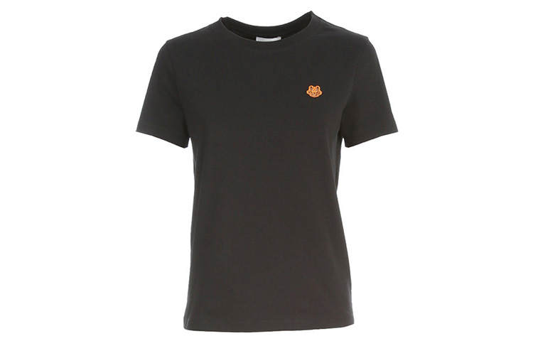KENZO T Shirts Women's Black Crew Neck Moderate Straight Fit