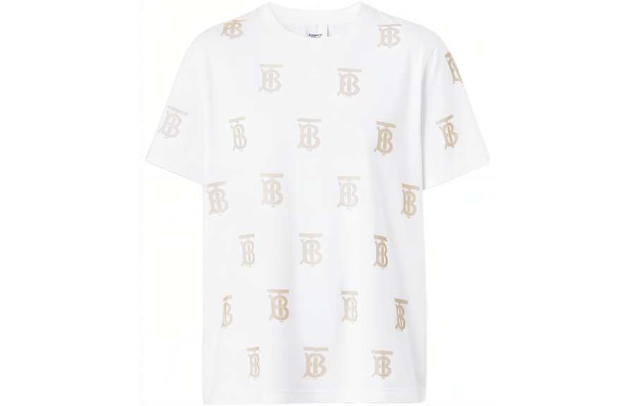 Burberry SS22 Drop Shoulder Sleeve T Shirt Women's White