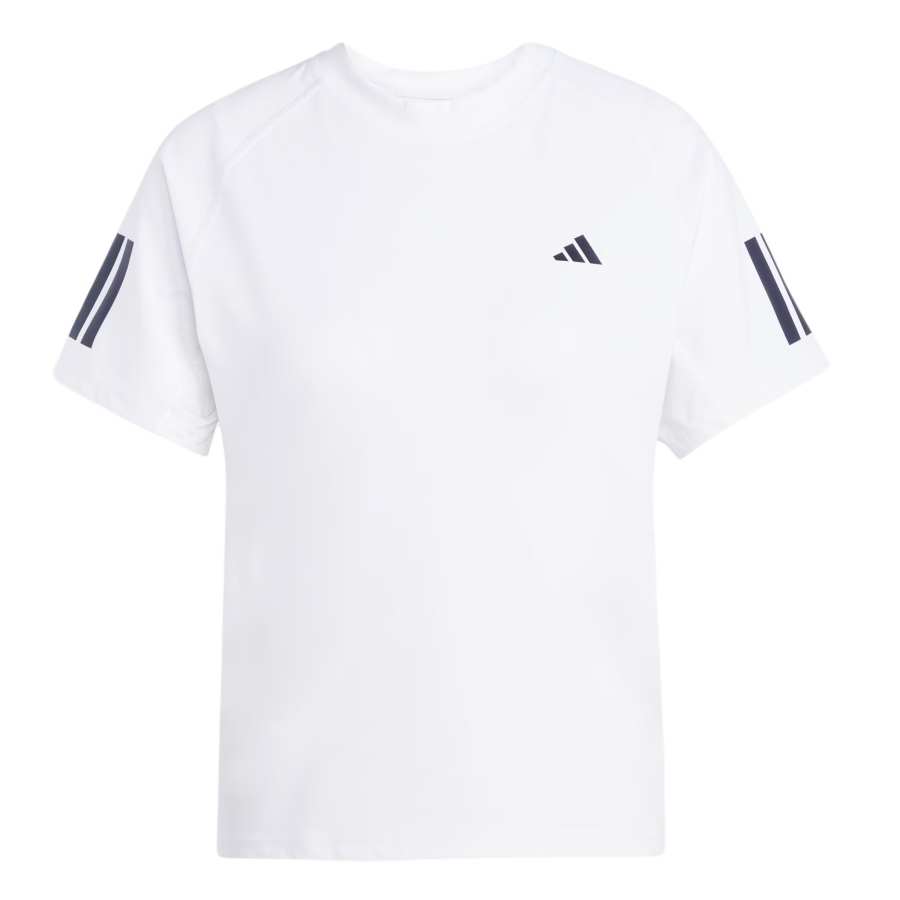 Adidas Adidas Women's Club 3 Stripes Climacool T Shirt White