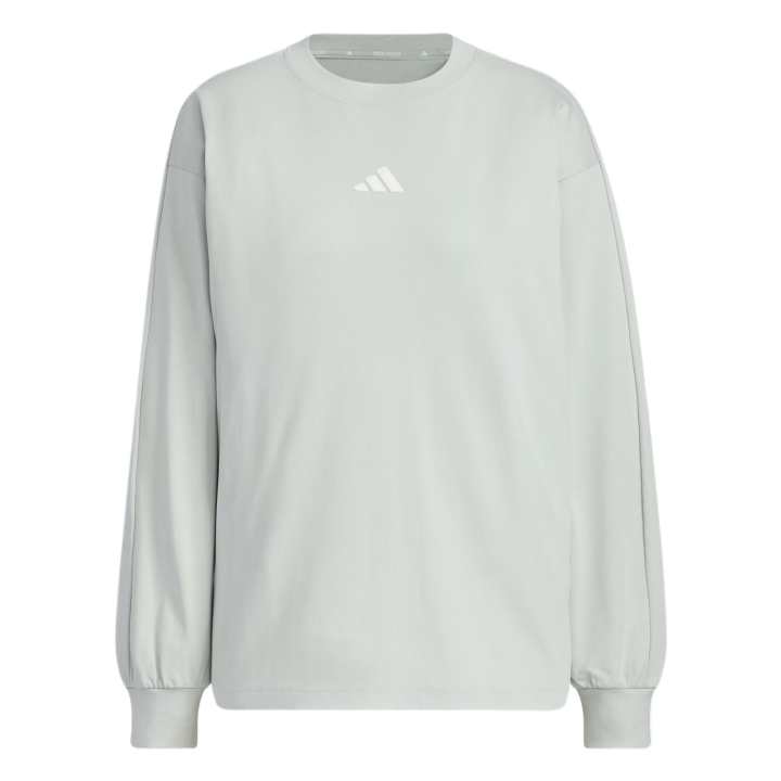 Adidas Adidas Drop Shoulder Sleeve T Shirt Women's Silver Gray