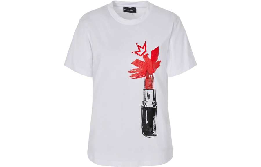 EMPORIO ARMANI 【Best of: PromotionsPrevious Season】graphic-print cotton T-shirt