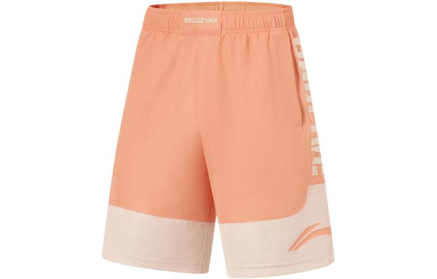 Li-Ning Li Ning Sports Shorts Men's Sunset Orange Moonlight Gray